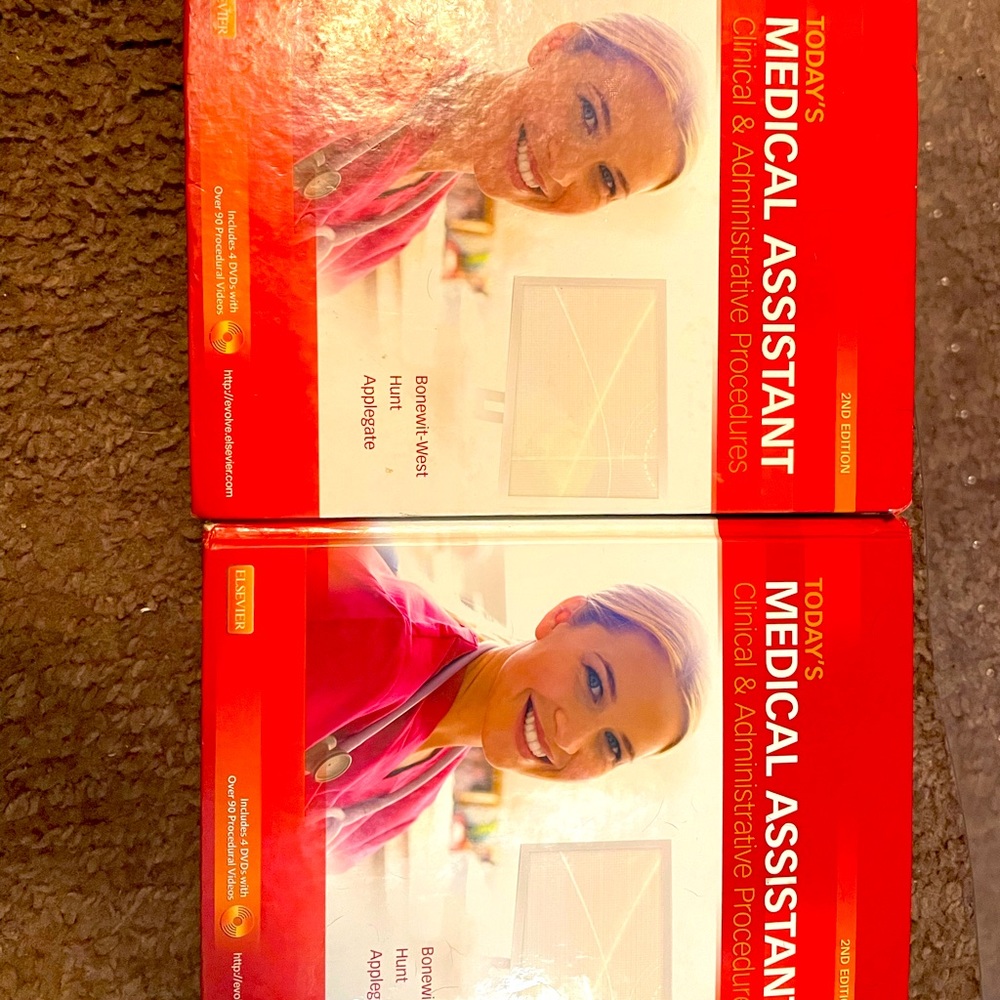 2nd Edition “Today’s Medical Assistant” Hardcover Text Book with BRAND NEW DVD’s